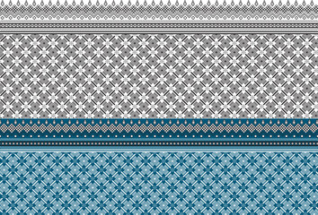 Fabric pattern that uses mostly squares. There is a grid that is like a square It has wavy lines like water waves and triangles like water drops Use it as a background wall pattern mobile phone case  - obrazy, fototapety, plakaty