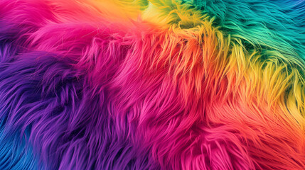 rainbow fur texture background