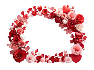 Valentine decoration isolated on a Transparent