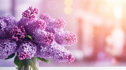 Beautiful Lilac Flowers. Mothers day concept