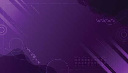 purple abstract modern geometric memphis background vector