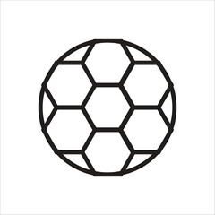 Fototapeta premium foot ball vector icon line template