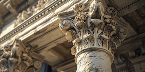 A detailed close-up of a clock on a pillar. Perfect for illustrating time management and punctuality.