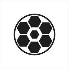 Fototapeta premium foot ball vector icon line template