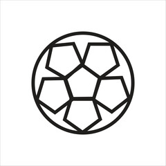 foot ball vector icon line template