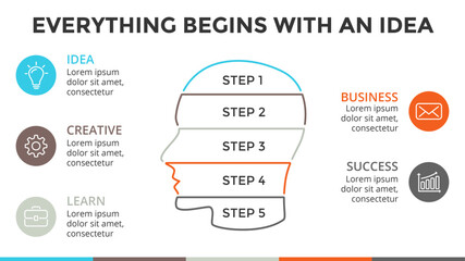 Minimal Infographics elements and Infographic elements designs.  Used for workflow layout, diagram, banner, web design. Vector illustration