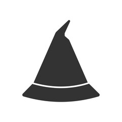 Fototapeta premium Halloween witch hat icon vector design