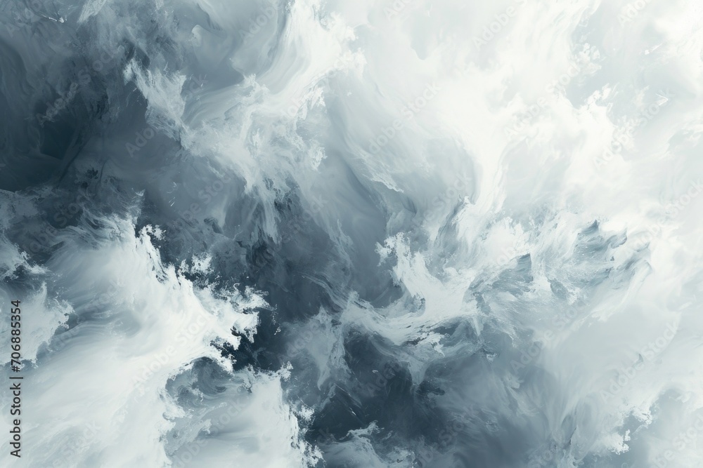 Poster a black and white photo capturing the beauty of a cloudy sky. perfect for adding a dramatic touch to