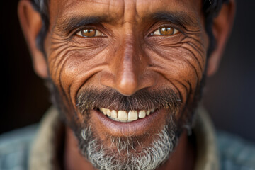 Obraz premium Happy arab man smiling with healthy white teeth