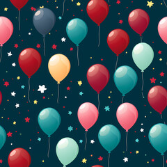 Festive Balloon Drop Pattern