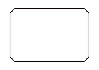 シンプルなフレームイラスト