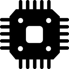 Electronic chip vector icon. Circuit board isolated on transparent background. Trendy Filled Flat style symbol for mobile apps and website design. Premium pack of icon Chip of credit card icon.