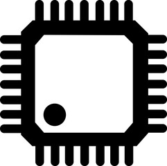 Electronic chip vector icon. Circuit board isolated on transparent background. Trendy Filled Flat style symbol for mobile apps and website design. Premium pack of icon Chip of credit card icon.