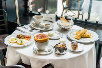 tasty breakfast in the Paris