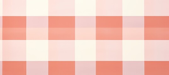 Soft and serene checkered background pattern in various tones of soothing peach fuzz color