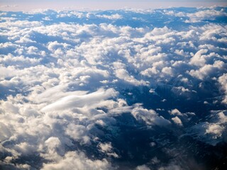 cloud airplane aerial sky