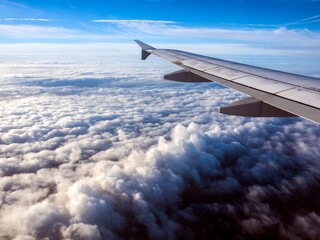 Obraz premium cloud airplane aerial sky cloud airplane aerial sky swiss alps