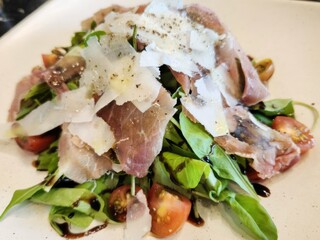 Rocket with Parma Ham salad