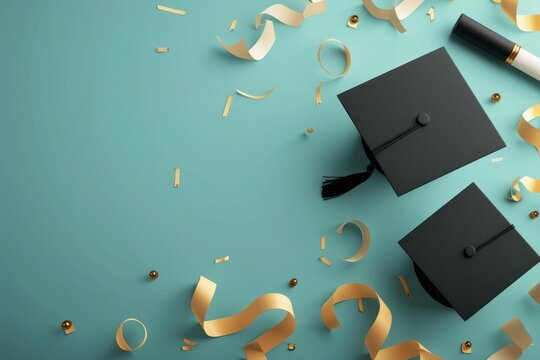 graduation poster template with large copy space for text