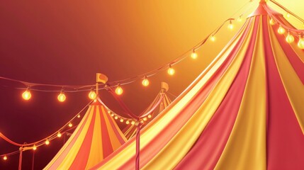 carnival poster template with large copy space for text