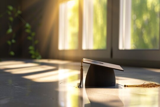 graduation poster template with large copy space for text