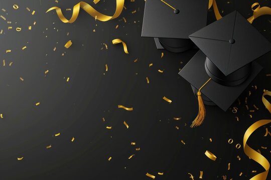 graduation poster template with large copy space for text