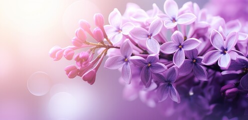 Fototapeta na wymiar purple lilac flower