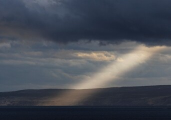Fototapeta premium cloud sun ray sea 
