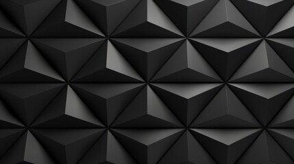 Seamless black and white geometric pattern. 3d rendering. Generative AI
