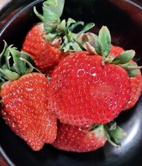 strawberry, japanese food