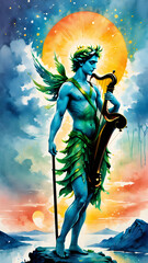 Apollo God of the Sun, Music and Poetry 