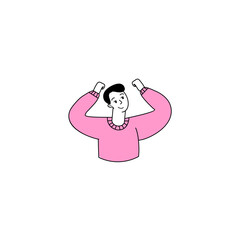 vector pose of people on holiday at the beach summer