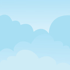 sky and cloud vector background element design template