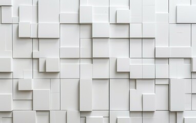 white tiled wall with squares