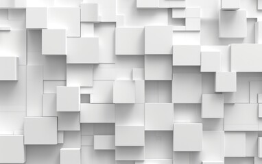 white 3D square boxes for walls backdrop