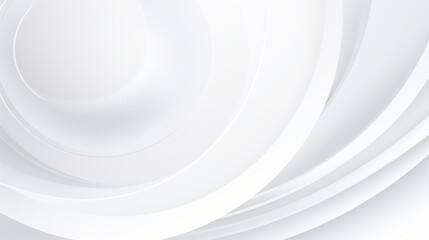 White abstract background with curved lines. illustration. Eps 10. Generative AI