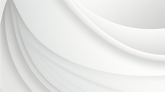 Abstract white wavy background. illustration. Can be used for presentation, brochure, website. Generative AI © Alex