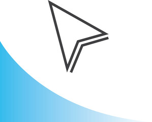 Navigation or mouse click icon.