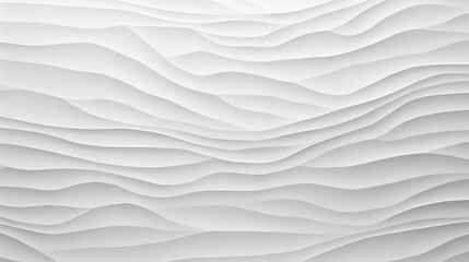White abstract background with smooth wavy lines. Illustration. Generative AI