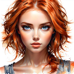 Fototapeta premium Striking Elegance Unveiled: A Captivating Showcase of Diverse Hairstyles Adorning Beautiful Women.(Generative AI)