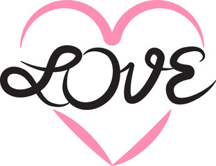 Love, typography, icon, logo