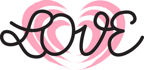 Love, typography, icon, logo