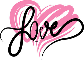 Love, typography, icon, logo