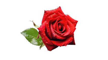 Rose Day isolated on transparent background, Generative ai.