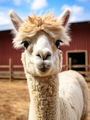 Obraz premium Alpaca Farm Animal Vocalization: Captivating Sounds of the Andes