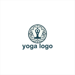 Vector yoga and wellness logo branding identity corporate vector design