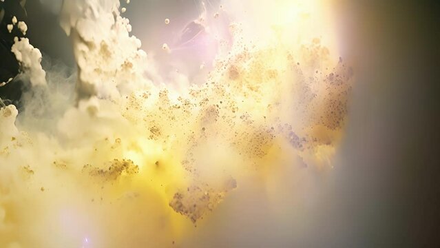 A microscopic view of sulfur particles released into the atmosphere as part of a geoengineering technique to block sunlight and cool the Earths surface.