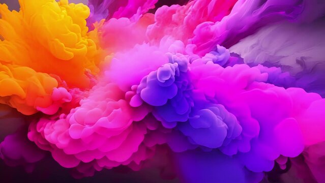 A burst of purple and pink hues burst forth as the reaction between zinc and sulfur creates a stunning display of light and color, captivating viewers with its explosive beauty.