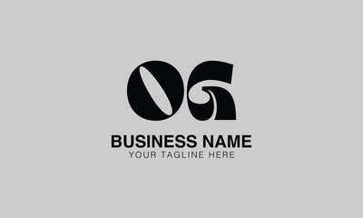 OG o og initial logo | initial based abstract modern minimal creative logo, vector template image. luxury logotype logo, real estate homie logo. typography logo. initials logo