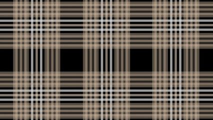 Beige and black plaid fabric texture background